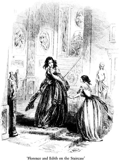 Florence and Edith on the Staircase
