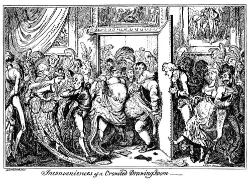 A Reception at the Queen's House, now Buckingham Palace (Engraved BW Version)