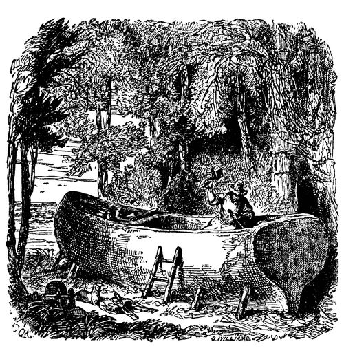 Robinson Crusoe - Working on his Boat