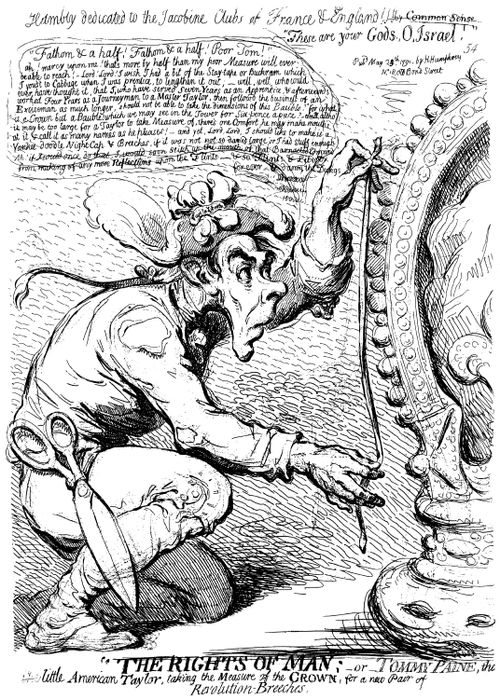Publication of Paine's 'Rights of Man'