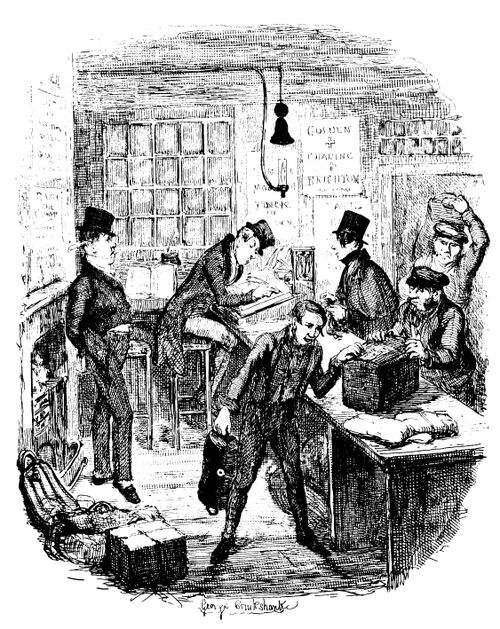 Sketches by Boz - Ticket Office at Coach Station