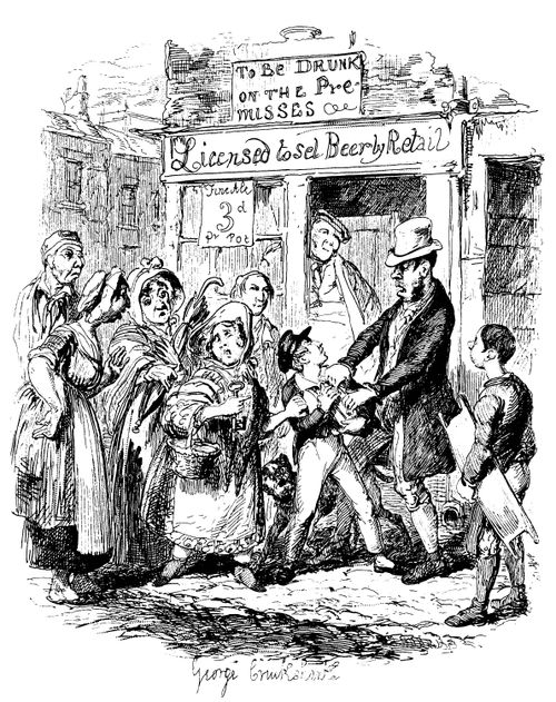 Oliver Twist - Oliver Reclaimed by Bill Sykes and Nancy