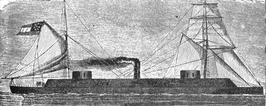 Britain's Shipbuilding for Confederates - One of Laird's Steam Rams