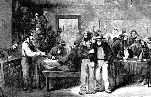 A Gambling Scene At Pike's Peak, Colorado