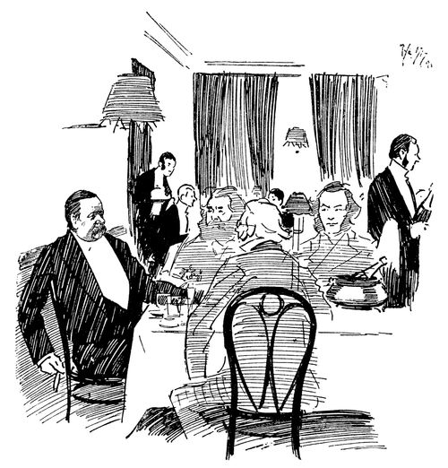 Illustration to 'Charles Dickens at Gadshill'.