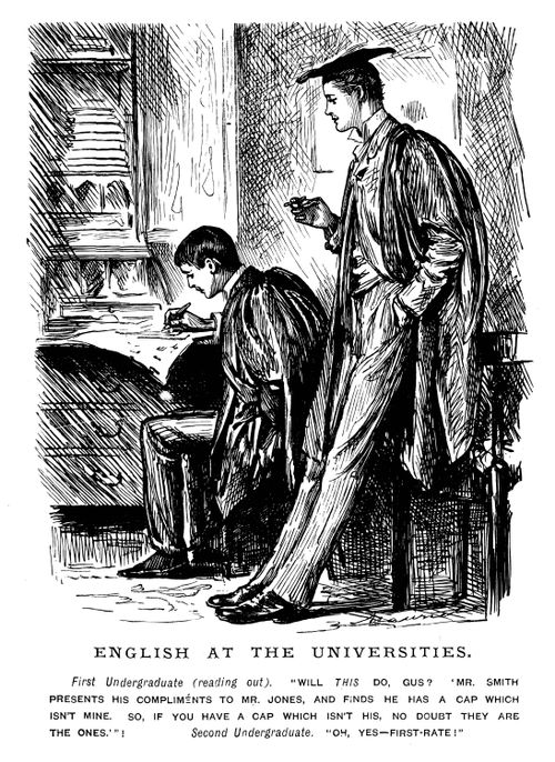 Two English university students