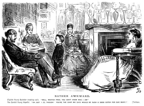 A young man creating an awkward silence