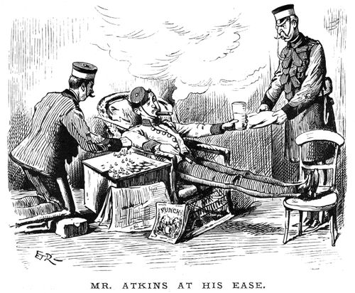 Mr Atkins at his Ease.