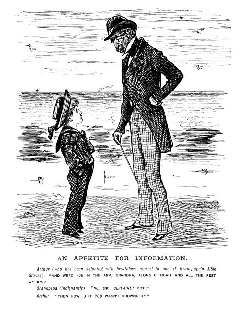 Grandfather and Grandson at the Beach