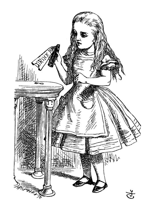 Alice in Wonderland: Drink Me.