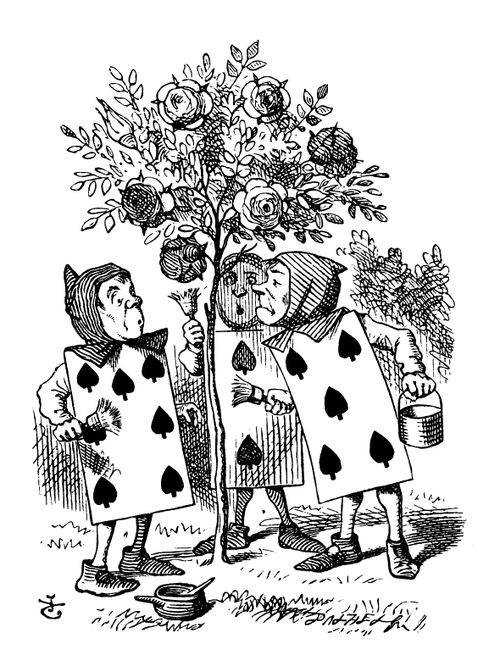 Alice in Wonderland - Painting the Rose Tree.