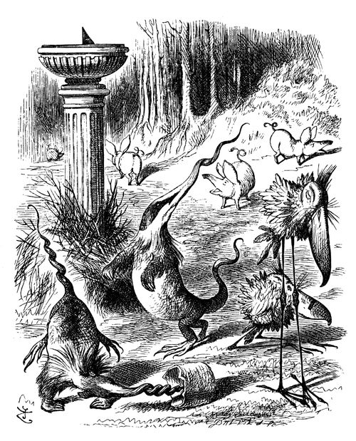 Alice Through the Looking Glass - The Creatures from Jabberwocky.