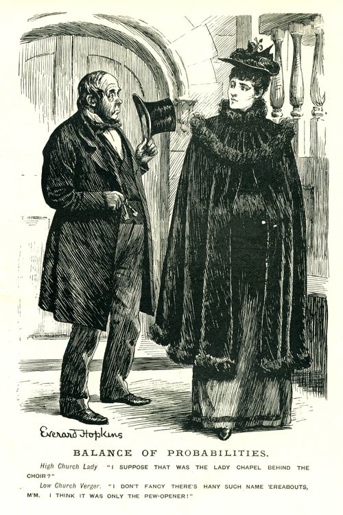 A Verger and a Lady.