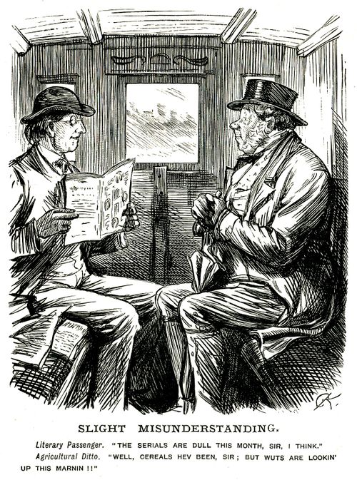 A misunderstanding between two passengers