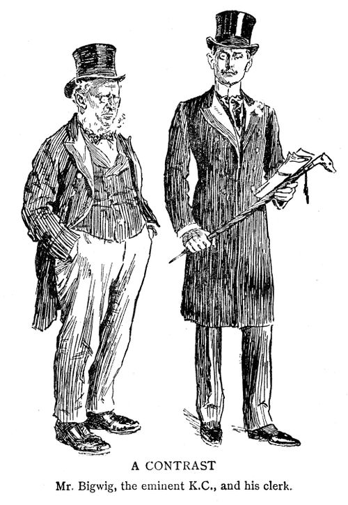 The contrast between a barrister and his clerk
