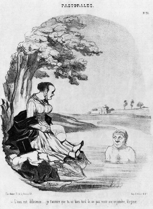 Rural Life - 'The water is marvellous ... you're silly not to come in and join me, Virginie'