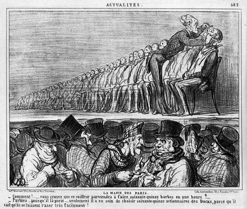 Actualities - Betting Mania - Man attempting 75 shaves in an hour has selected 75 shareholders of the docks 'because they're easily shaved'