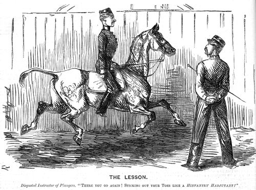 Cavalry riding lesson