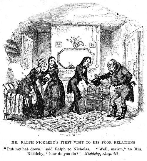 Mr. Ralph Nickleby's first visit to his poor relations
