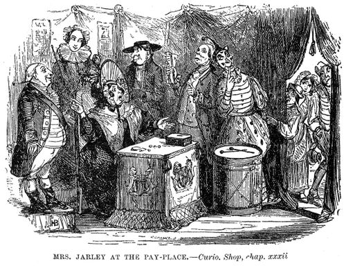 Mrs. Jarley at the pay-place
