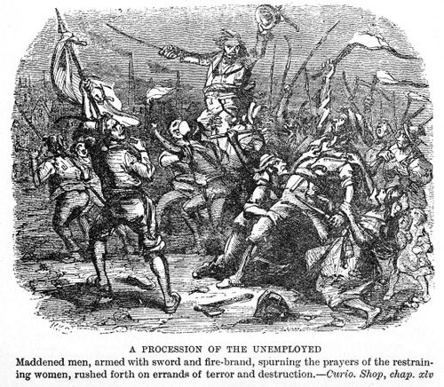 A procession of the unemployed