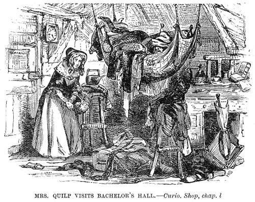 Mrs. Quilp visits a bachelor's hall