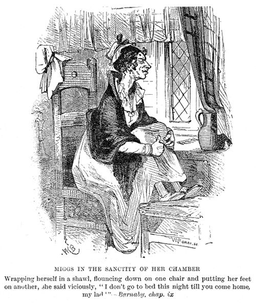 Miggs in the sanctity of her chamber