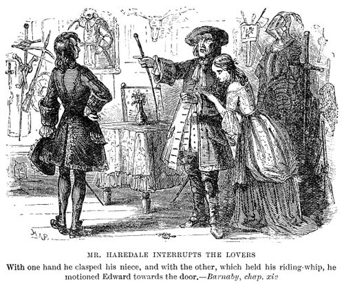Mr. Haredale interupts the lovers