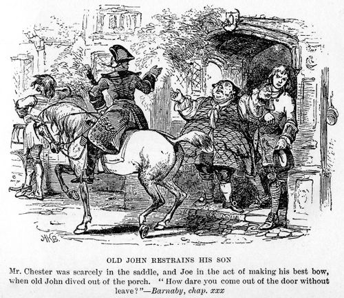Old John restrains his son