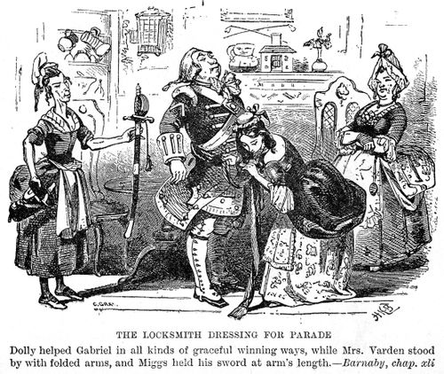 The locksmith dressing for parade