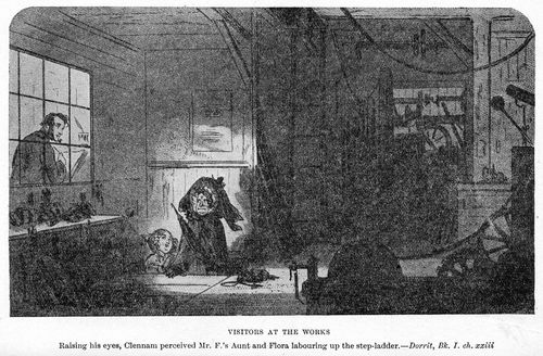 Visitors at the works