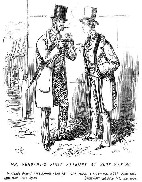 Mr. Verdant and his friend work out his book-making losses