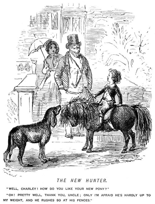 Precocious child unsatisfied with his new pony