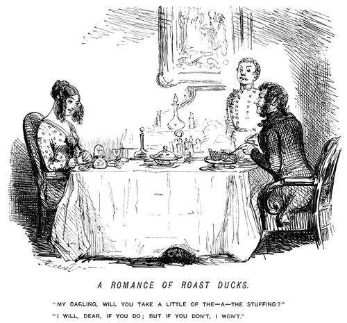 A romantic young couple dining