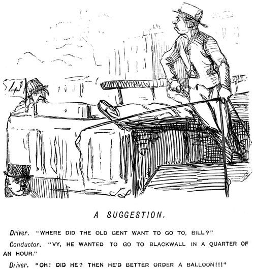 Omnibus driver talking to conductor