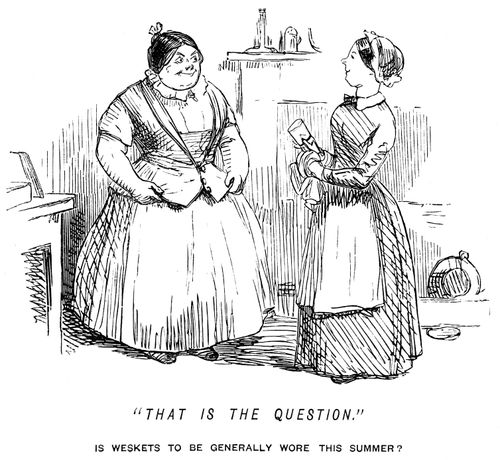 Maid asking whether waistcoats are to be the fashion for the summer