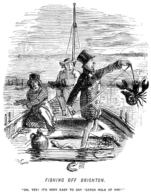 Fishing off Brighton - 'Oh yes! it's very easy to say 'catch hold of him!''