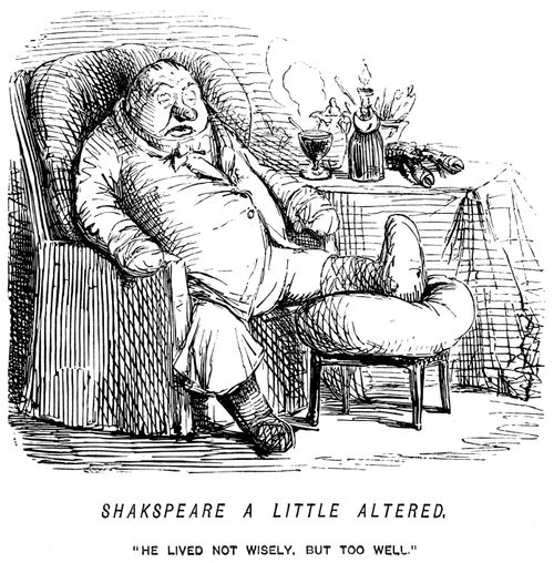 Shakspeare a little altered. - 'He lived not wisely, but too well.'