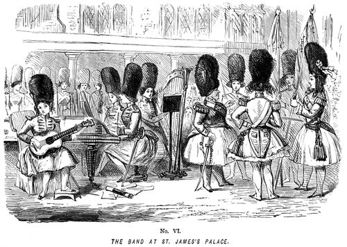 Ladies of the Creation! - No. VI - The band at St. James' Palace.