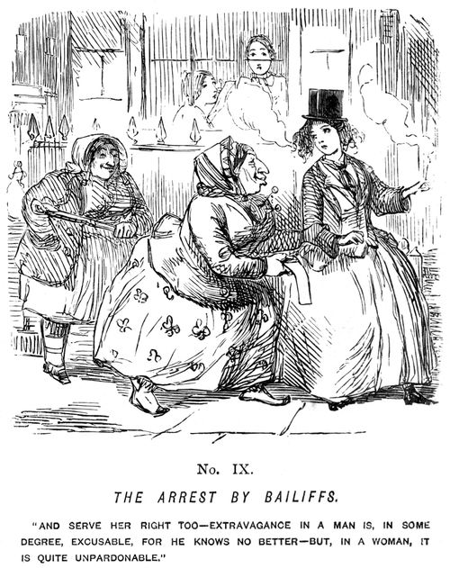 Ladies of the Creation! - No. IX - The arrest by bailiffs
