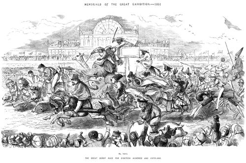 Memorials of the Great Exhibition - 1851 - No. XXVI - The Great Derby Race For Eighteen Hundred and Fifty-one.