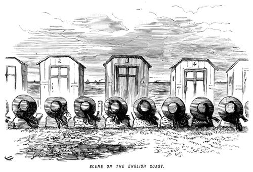 Scene on the English coast.