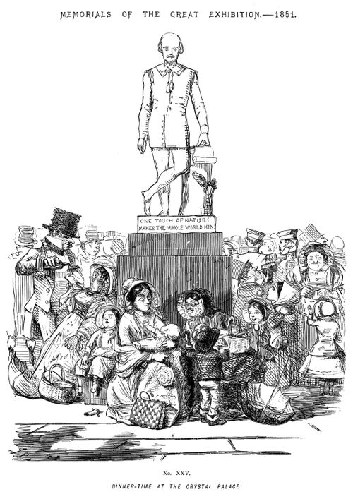 Memorials of The Great Exhibition - 1851. No. XXV - Dinner time at the Crystal Palace