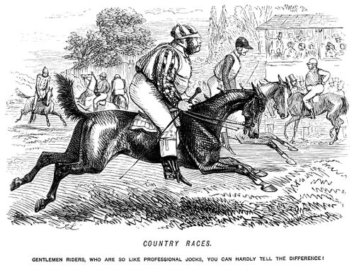 Gentlemen riders, who are so like professional jocks, you can hardly tell the difference!