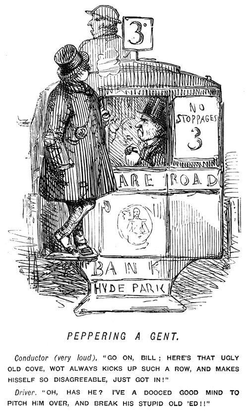 Conductor and driver talking insultingly about a passenger.
