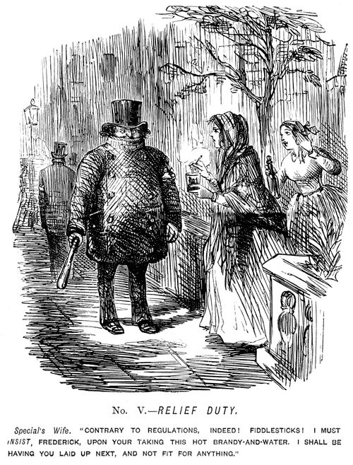 The Great Chartist Demonstration. No. V. - Relief Duty.