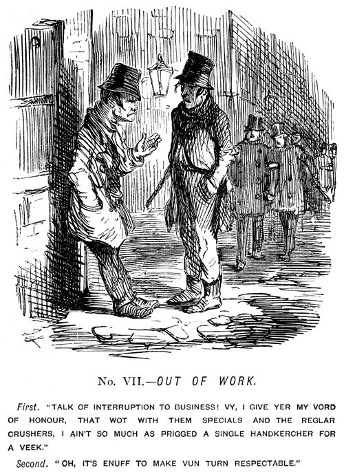 The Great Chartist Demonstration. No. VII. - Out of Work.