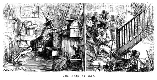 The stag at bay.