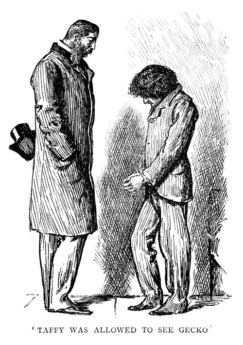 Trilby - 'Taffy was allowed to see Gecko'.