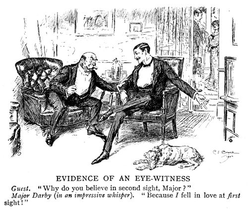 Man who believes in second sight because he fell in love at first sight.
